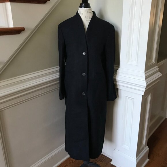 NWT JCrew Palais Top Coat Jacket Womens 8 Black Italian Melton Wool BU452 NEW - Picture 3 of 10